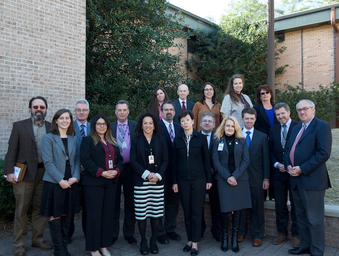 Most of the Register staff, along with EWTN CEO and Register Publisher Michael Warsaw (far right), gathered at EWTN in spring 2017. Most of the Register staff, along with EWTN CEO and Register Publisher Michael Warsaw (far right), gathered at EWTN in spring 2017.