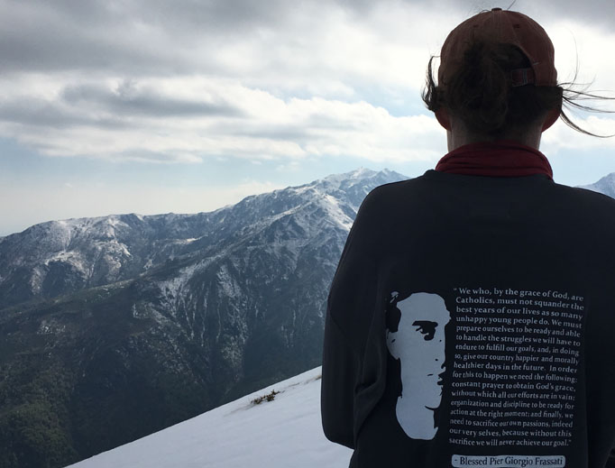 Pilgrims find places of prayer amid the mountains and in the Frassati summer home and shrine in Pollone, Italy, where Blessed Pier Giorgio Frassati enjoyed hiking. Sarah Harmon, a residence director at Franciscan University’s Gaming, Austria, campus, takes students on pilgrimages to the Frassati mountain retreat. Pilgrims find places of prayer amid the mountains and in the Frassati summer home and shrine in Pollone, Italy, where Blessed Pier Giorgio Frassati enjoyed hiking. Sarah Harmon, a residence director at Franciscan University’s Gaming, Austria, campus, takes students on pilgrimages to the Frassati mountain retreat.