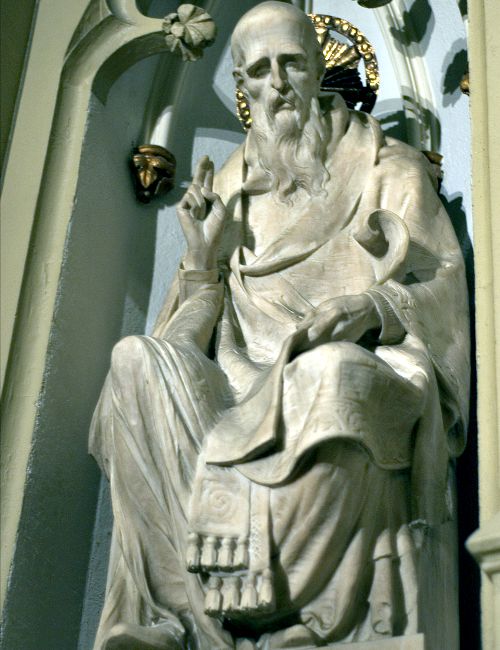 St. John Chrysostom (statue at St. Patrick's Cathedral in New York City pictured above) said, 'Not to enable the poor to share in our goods is to steal from them and deprive them of life. The goods we possess are not ours, but theirs.' St. John Chrysostom (statue at St. Patrick's Cathedral in New York City pictured above) said, 'Not to enable the poor to share in our goods is to steal from them and deprive them of life. The goods we possess are not ours, but theirs.'