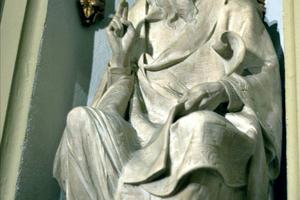 St. John Chrysostom (statue at St. Patrick's Cathedral in New York City pictured above) said, 'Not to enable the poor to share in our goods is to steal from them and deprive them of life. The goods we possess are not ours, but theirs.' St. John Chrysostom (statue at St. Patrick's Cathedral in New York City pictured above) said, 'Not to enable the poor to share in our goods is to steal from them and deprive them of life. The goods we possess are not ours, but theirs.'