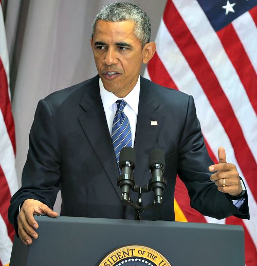 President Barack Obama speaks bout the nuclear deal reached with Iran during a speech on Aug. 5 at American University in Washington. President Barack Obama speaks bout the nuclear deal reached with Iran during a speech on Aug. 5 at American University in Washington.