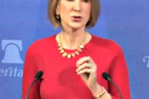 Carly Fiorina speaks Jan. 20 at 'Welcoming Everyday Life,' sponsored by the Heritage Foundation. Carly Fiorina speaks Jan. 20 at 'Welcoming Everyday Life,' sponsored by the Heritage Foundation.
