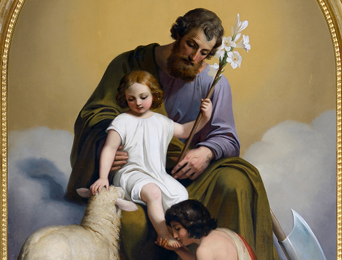 Melchior Paul von Deschwanden (1811-1881), “Saint Joseph and Jesus with John the Baptist” Melchior Paul von Deschwanden (1811-1881), “Saint Joseph and Jesus with John the Baptist”