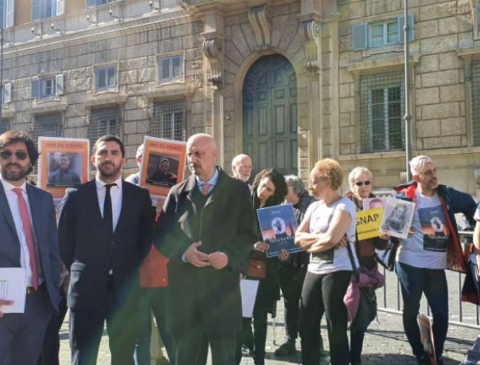 Victims of clergy sexual abuse, activists, and lawyers gather in Rome, Feb. 21, 2020. Victims of clergy sexual abuse, activists, and lawyers gather in Rome, Feb. 21, 2020.