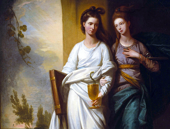 Benjamin West (1738–1820), “Fidelia and Speranza (Faith and Hope)”, 1776 Benjamin West (1738–1820), “Fidelia and Speranza (Faith and Hope)”, 1776
