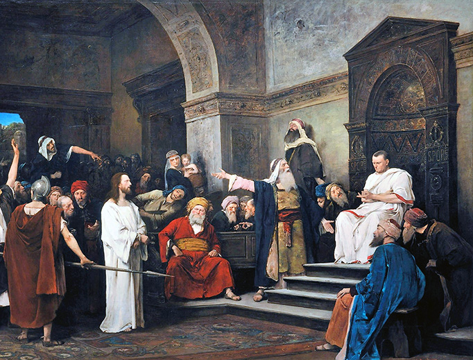 Mihály Munkácsy, “Christ Before Pilate,” 1881 Mihály Munkácsy, “Christ Before Pilate,” 1881