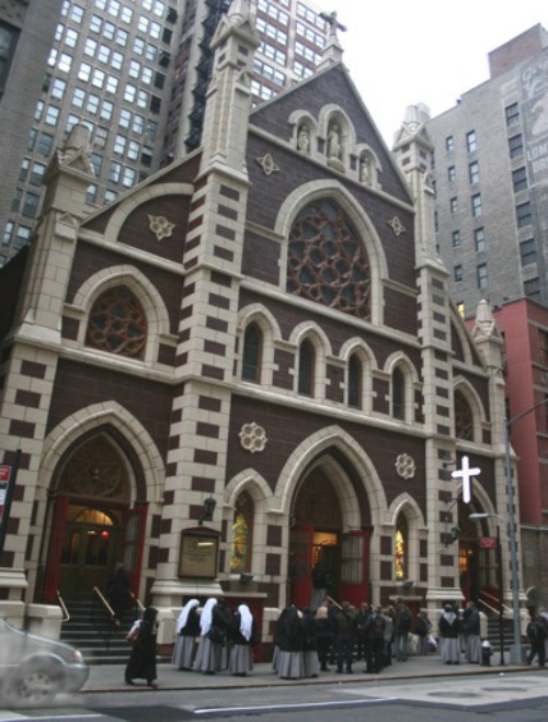 The Church of the Holy Innocents in Manhattan, where the traditional Latin Mass is currently celebrated daily. The Church of the Holy Innocents in Manhattan, where the traditional Latin Mass is currently celebrated daily.