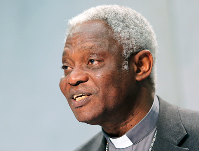 Cardinal Peter Kodwo Appiah Turkson speaks at a media conference at the Vatican on Dec. 15, 2015.
Cardinal Peter Kodwo Appiah Turkson speaks at a media conference at the Vatican on Dec. 15, 2015.