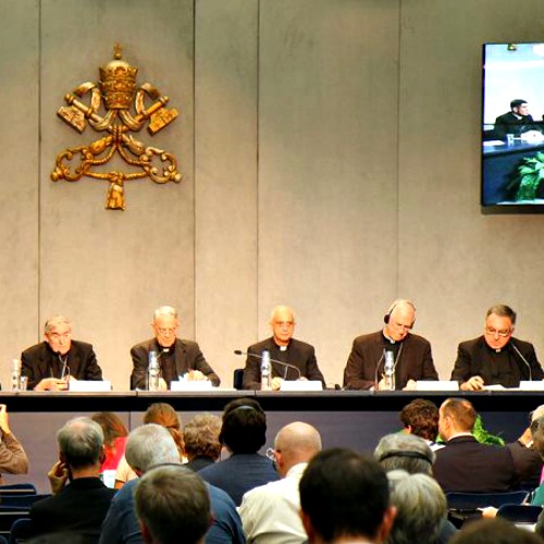 Press conference at the Vatican Press Office on Oct. 15. Press conference at the Vatican Press Office on Oct. 15.