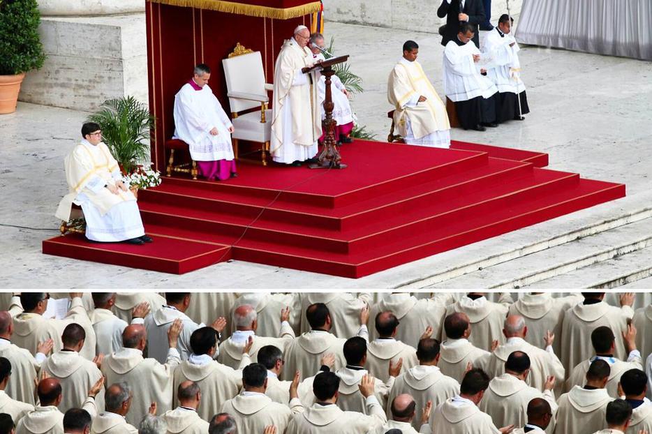 Pope Francis addresses priests at Mass for the Solemnity of the Sacred Heart of Jesus on June 3. Pope Francis addresses priests at Mass for the Solemnity of the Sacred Heart of Jesus on June 3.