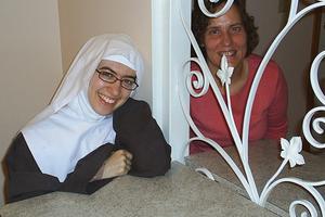 Sarah Meier and Sister Veronica of Bethlehem Monastery of the Poor Clares in Barhamsville, Va. Sarah Meier and Sister Veronica of Bethlehem Monastery of the Poor Clares in Barhamsville, Va.