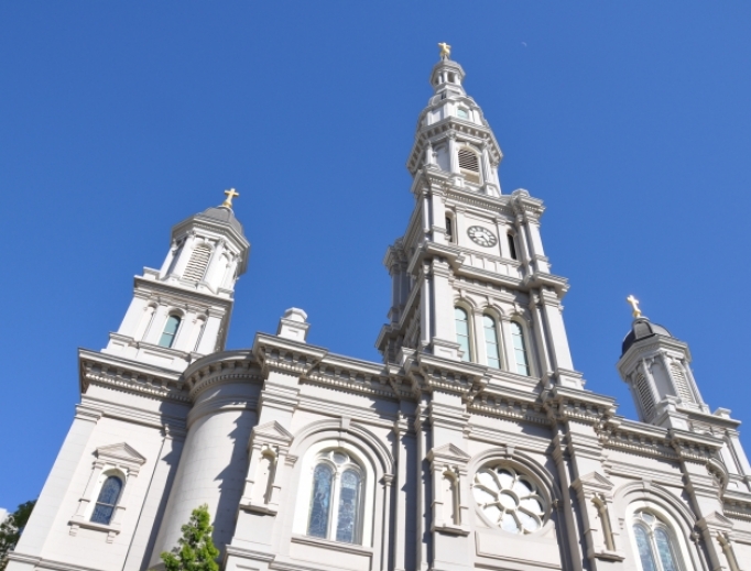 Cathedral of the Blessed Sacramento in Sacramento. Cathedral of the Blessed Sacramento in Sacramento.
