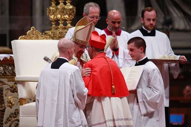 Pope Francis creates five cardinals in St. Peter's Basilica June 28. Pope Francis creates five cardinals in St. Peter's Basilica June 28.