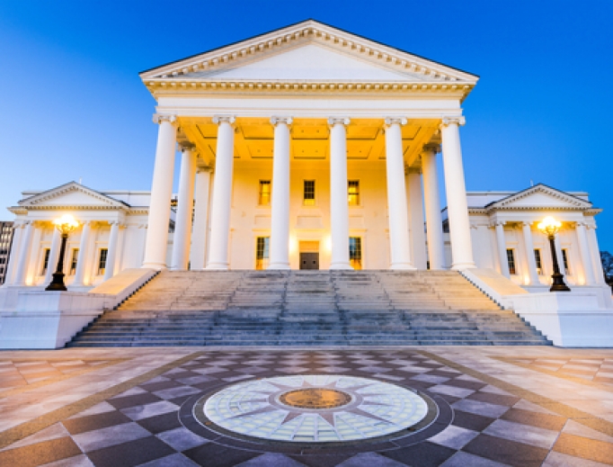 Statehouse of Virginia in Richmond. Statehouse of Virginia in Richmond.
