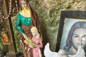 Reminders of Mary and her mother can be spotted at this quiet spot. Reminders of Mary and her mother can be spotted at this quiet spot.