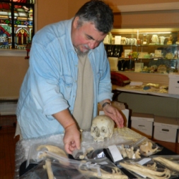 SAINT STUDY. Philip DiBlasi, a Catholic staff archeologist at the University of Louisville, volunteered to examine the relics of Sts. Magnus and Bonosa. SAINT STUDY. Philip DiBlasi, a Catholic staff archeologist at the University of Louisville, volunteered to examine the relics of Sts. Magnus and Bonosa.