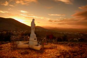 Statue of the Blessed Virgin Mary in Medjugorje. Statue of the Blessed Virgin Mary in Medjugorje.