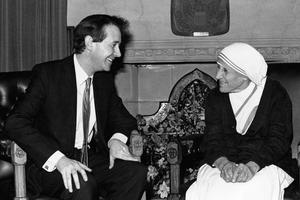 Lord David Alton with St. Teresa of Calcutta. Lord David Alton with St. Teresa of Calcutta.