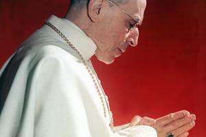 Pius XII, shown at prayer in an undated photo, led Church efforts to save lives and fight Hitler during World War II. Pius XII, shown at prayer in an undated photo, led Church efforts to save lives and fight Hitler during World War II.