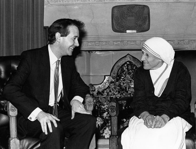 Lord David Alton with St. Teresa of Calcutta. Lord David Alton with St. Teresa of Calcutta.