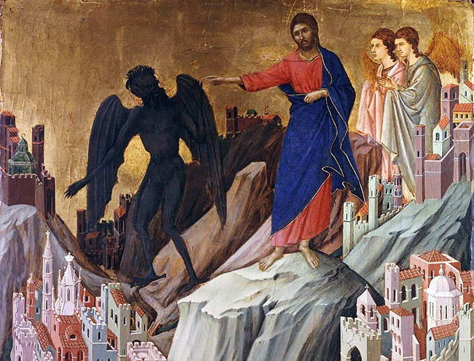 Duccio di Buoninsegna, “The Temptation of Christ,” c. 1310 Duccio di Buoninsegna, “The Temptation of Christ,” c. 1310