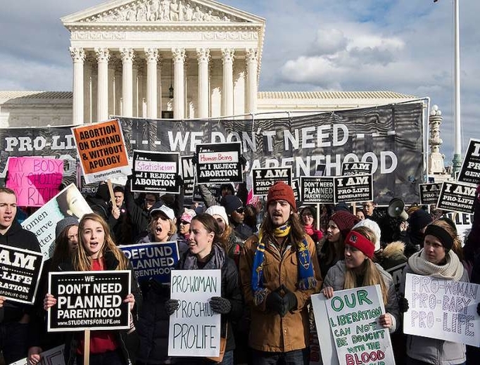 The March for Life in Washington, D.C., Jan. 27, 2017. The March for Life in Washington, D.C., Jan. 27, 2017.
