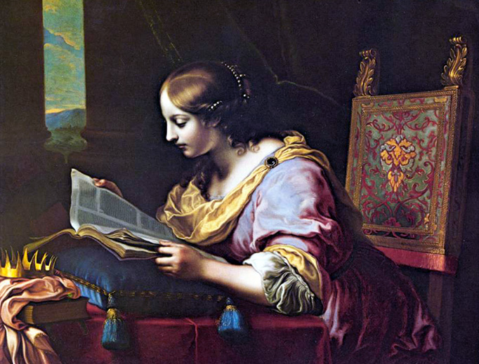 Carlo Dolci (1616-1686), “St. Catherine Reading a Book” Carlo Dolci (1616-1686), “St. Catherine Reading a Book”