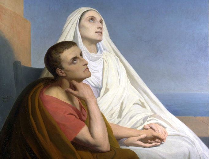 Ary Scheffer, “St. Augustine of Hippo and His Mother St. Monica of Hippo,” 1846 Ary Scheffer, “St. Augustine of Hippo and His Mother St. Monica of Hippo,” 1846