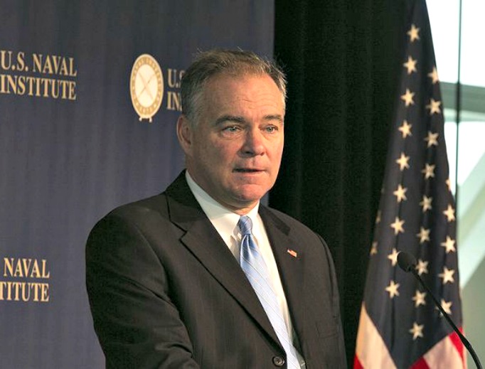 Democratic candidate for vice president Tim Kaine of Virginia Democratic candidate for vice president Tim Kaine of Virginia