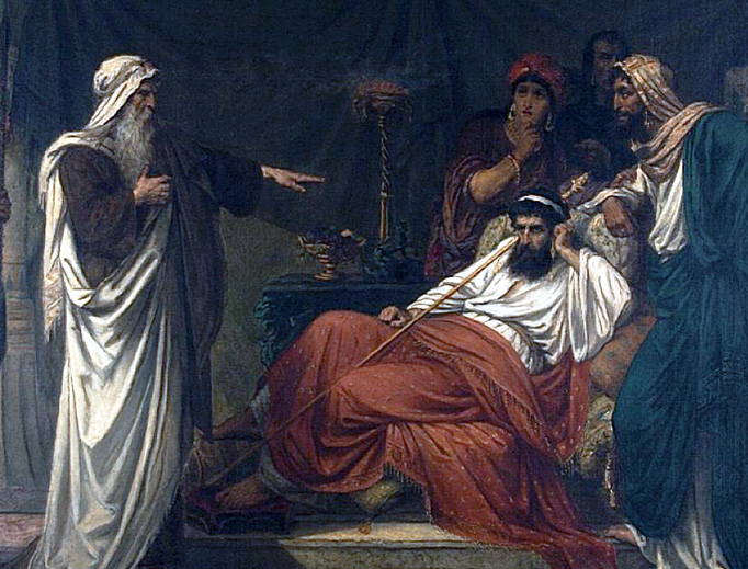 Eugène Siberdt (1851-1931), “The Prophet Nathan Rebukes King David” Eugène Siberdt (1851-1931), “The Prophet Nathan Rebukes King David”