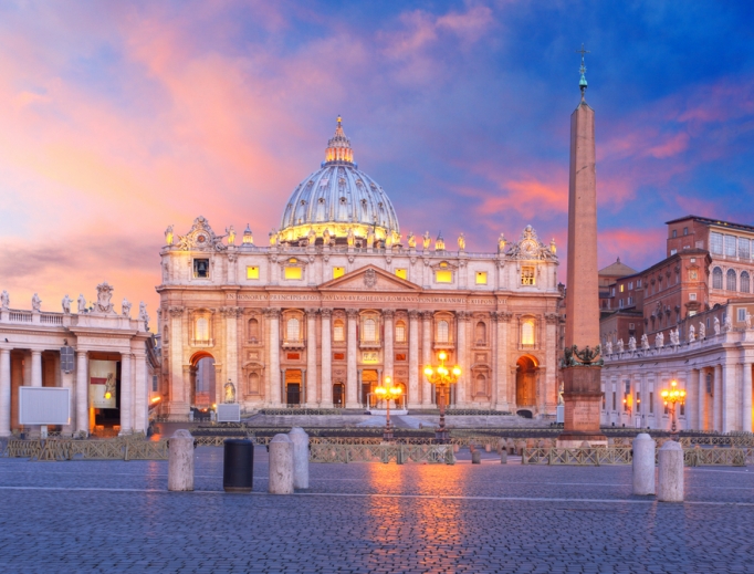 Sunset over the Vatican Sunset over the Vatican