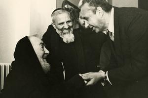 Padre Pio with Aldo Moro Padre Pio with Aldo Moro