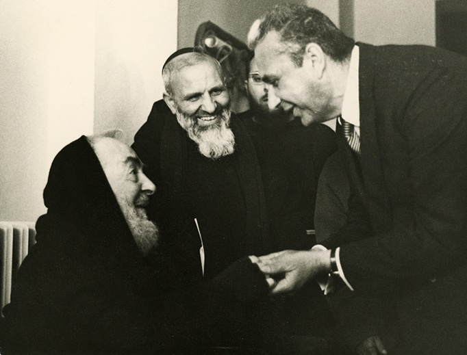 Padre Pio with Aldo Moro Padre Pio with Aldo Moro