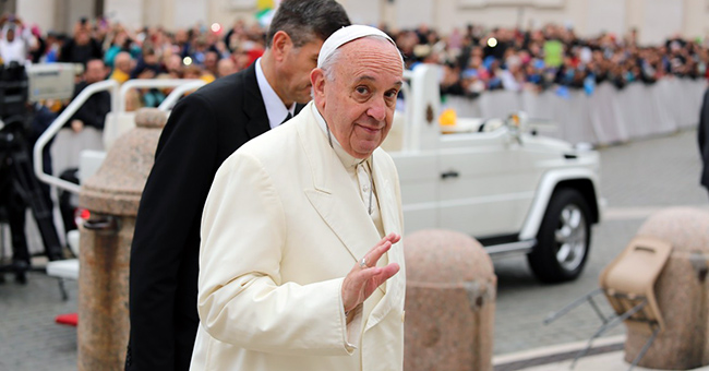 Pope Francis arrives at the general audience in St. Peter's Square on November 18, 2015. Pope Francis arrives at the general audience in St. Peter's Square on November 18, 2015.