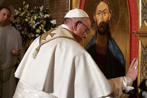 Pope Francis visits All Saints Anglican parish in Rome Feb. 26. Pope Francis visits All Saints Anglican parish in Rome Feb. 26.
