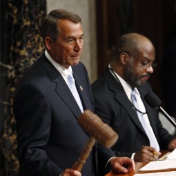 UPHOLDING THE LAW. U.S. House Speaker John Boehner presides over the 112th U.S Congress. UPHOLDING THE LAW. U.S. House Speaker John Boehner presides over the 112th U.S Congress.