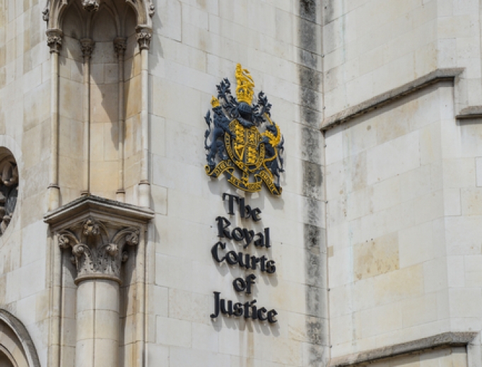 The Royal Courts of Justice on Fleet Street in London. The Royal Courts of Justice on Fleet Street in London.