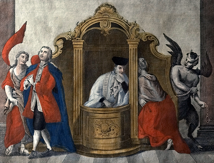 Francesco Novelli - Amad. Gabrieli, “The Sacrament of Penance” (1800), via Wikimedia Commons Francesco Novelli - Amad. Gabrieli, “The Sacrament of Penance” (1800), via Wikimedia Commons