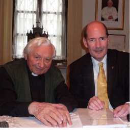 Michael Hesemann with Msgr. Georg Ratzinger Michael Hesemann with Msgr. Georg Ratzinger