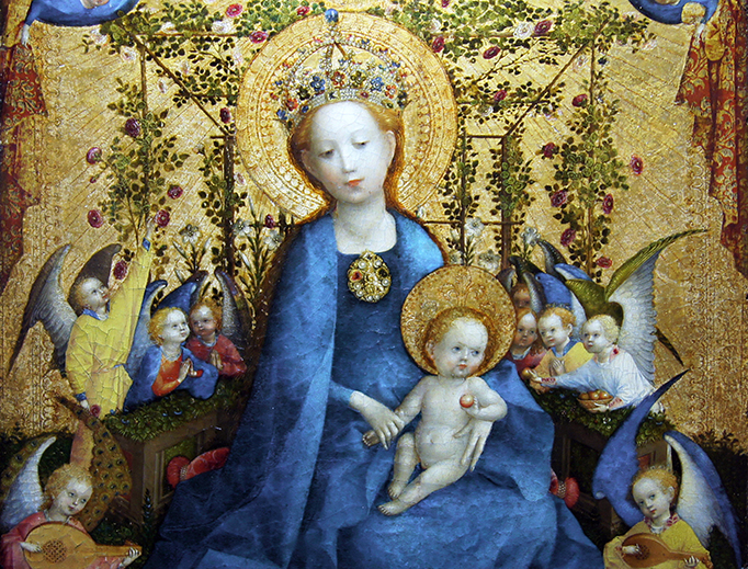 Stefan Lochner (c. 1405–1451), “Madonna of the Rose Bower” Stefan Lochner (c. 1405–1451), “Madonna of the Rose Bower”