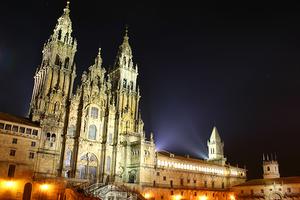 Obradoiro square in Santiago de Compostela, Galicia, Spain.
Obradoiro square in Santiago de Compostela, Galicia, Spain.