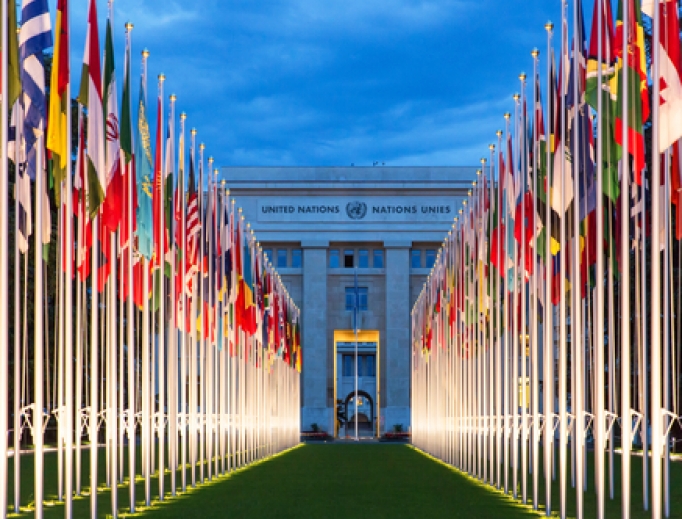The United Nations Offices in Geneva. The United Nations Offices in Geneva.
