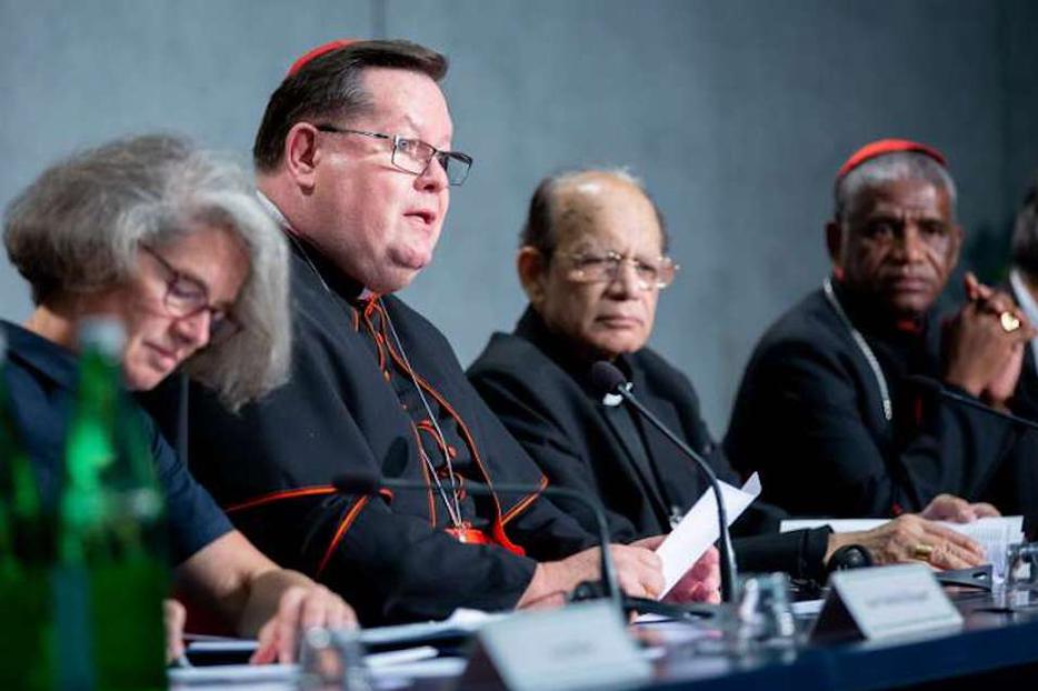 Cardinal Gerald Lacroix of Quebec speaks at a press briefing on the synod at the Holy See press office, Oct. 9, 2018. Cardinal Gerald Lacroix of Quebec speaks at a press briefing on the synod at the Holy See press office, Oct. 9, 2018.