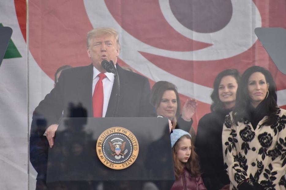 President Donald Trump speaks at the 2020 March for Life in Washington, D.C. President Donald Trump speaks at the 2020 March for Life in Washington, D.C.
