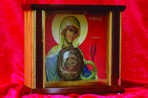 The relic of St. Corona will be displayed alongside a relic of her husband, St. Victor, at Sacred Heart Byzantine Catholic Church in Livonia, Michigan. There will be a two-hour devotion on the last Saturday of every month, beginning Sept. 26. The relic of St. Corona will be displayed alongside a relic of her husband, St. Victor, at Sacred Heart Byzantine Catholic Church in Livonia, Michigan. There will be a two-hour devotion on the last Saturday of every month, beginning Sept. 26.