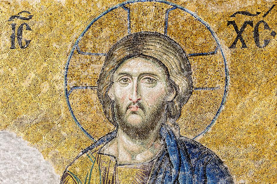 From the 13th-century Deesis Mosaic in Hagia Sophia. From the 13th-century Deesis Mosaic in Hagia Sophia.
