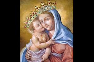 The image of Our Lady of the Hill at the Shrine of La Madonna del Colle in Lenola, Italy. The image of Our Lady of the Hill at the Shrine of La Madonna del Colle in Lenola, Italy.