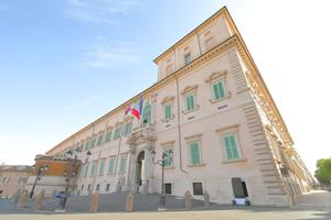The Quirinal Palace in central Rome, shown above, was where the central offices of the Papal States were housed and papal conclaves were once held. It is now the residence of the president of Italy. The Quirinal Palace in central Rome, shown above, was where the central offices of the Papal States were housed and papal conclaves were once held. It is now the residence of the president of Italy.