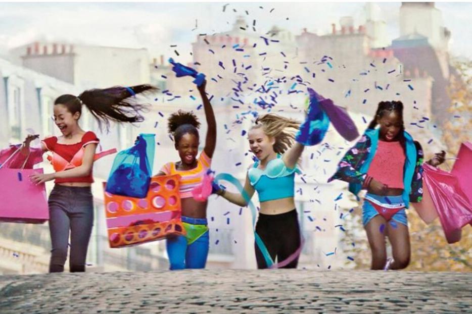 Promotional poster for 'Mignonnes' or 'Cuties' on Netflix. Promotional poster for 'Mignonnes' or 'Cuties' on Netflix.
