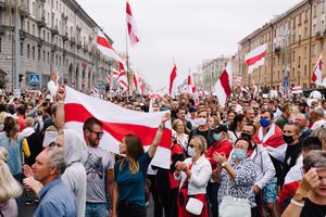 Peaceful protests in Minsk, Belarus on August 23, 2020. Peaceful protests in Minsk, Belarus on August 23, 2020.